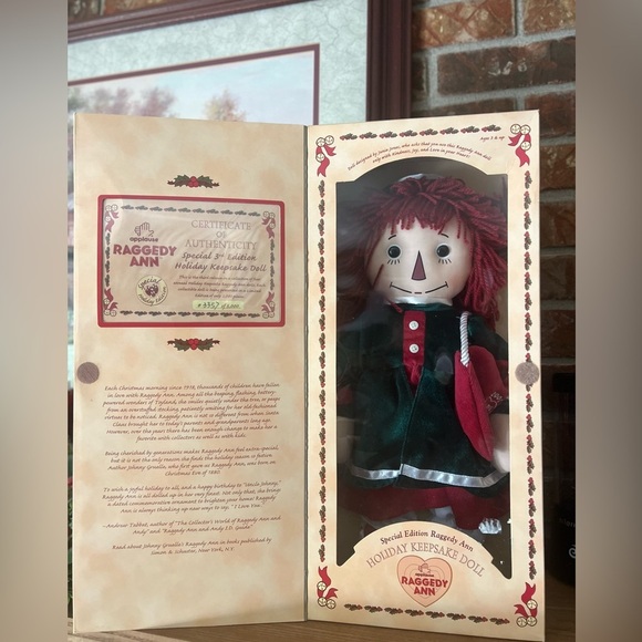 Raggedy Ann Special Edition
Collector Holiday Keepsake Doll - Picture 2 of 6